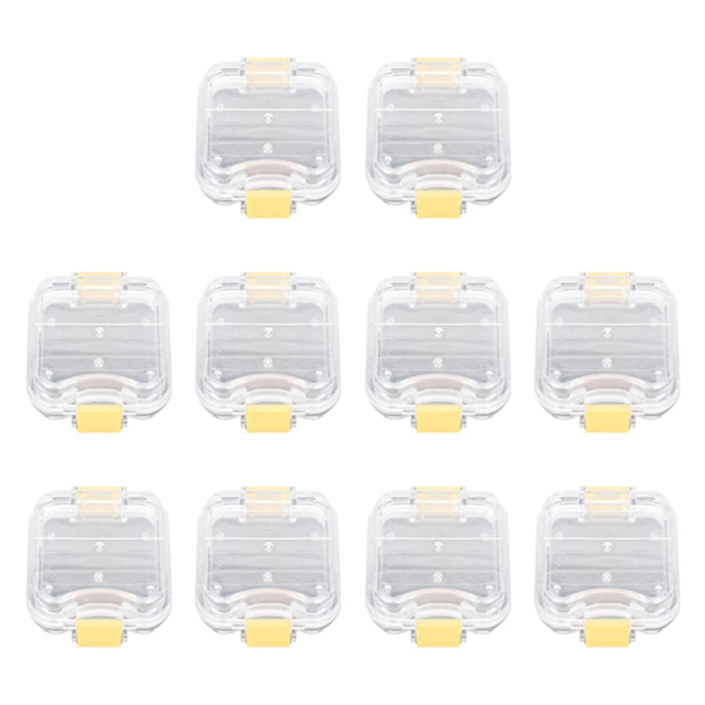 

10Pcs Plastic Denture Tooth Box with Film High Quality Denture Storage Box Dental Implant Membrane Tooth Box