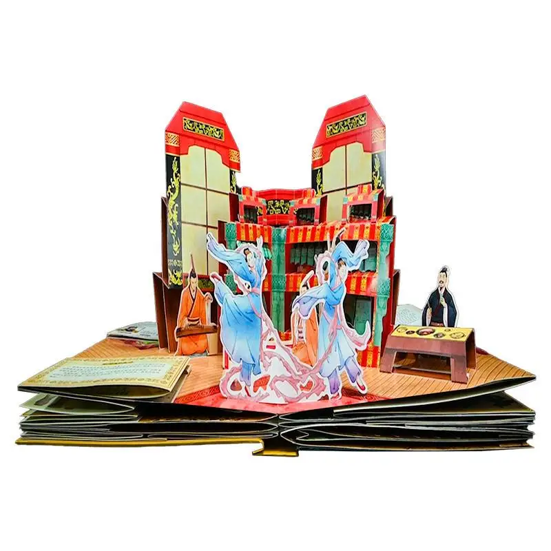 Open History 3D Pop-Up Book Birthday Gift Pop-Up Book Storybook Enlightenment Picture Book For Children 3-6 Years Old