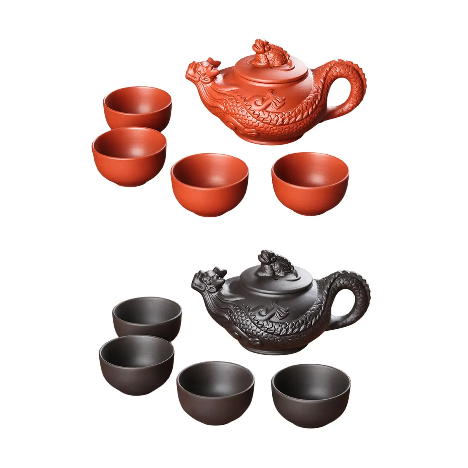 طقم شاي الكونغ فو إبريق الشاي المساعد على التحلل مجموعات المحمولة لوازم حفل الشاي إبريق الشاي ومجموعة أكواب لغرفة الشاي فندق السفر داخلي #1