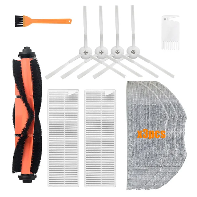 New Main Brush Side brush Hepa Filter Mop Cloth Roll brush kits for Xiaomi MJSTG1 Mijia G1 Vacuum cleaner Vacuum-Mop Essential