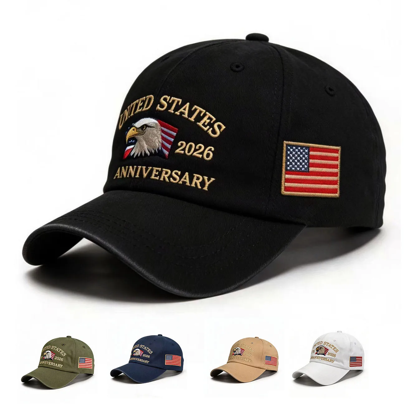 250th Anniversary Twill Baseball Cap Unisex Sun hat  Visor cap