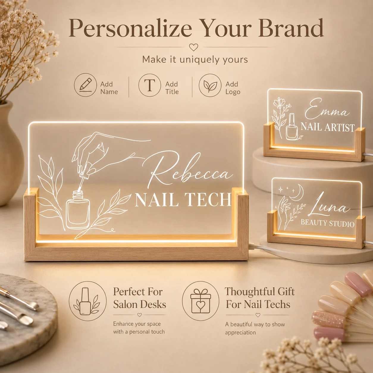 Personalizowana akrylowa tabli – Office Tech Logo recenzja i cena