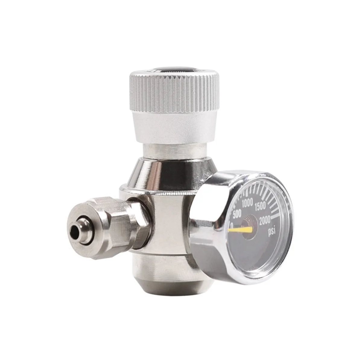 منظم حوض السمك CO2 2000 رطل لكل بوصة مربعة مقياس الضغط لأنبوب شفط 6 مم 3/8-24UNF-A99X