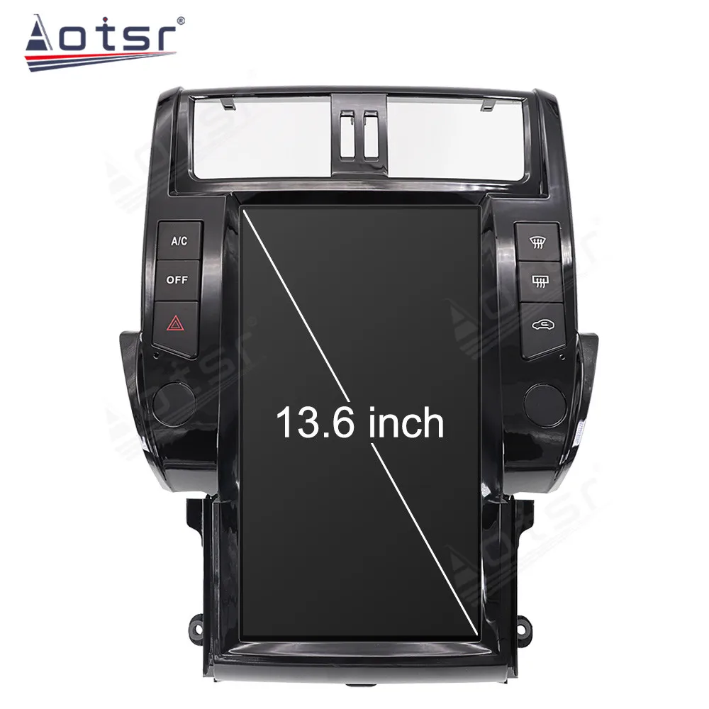 8 + 256GB 13,6 "Tesla pantalla Android 11 Radio de coche GPS para Toyota Land Cruiser Prado 2010-2017 Audio Multimedia reproductor DSP auricular