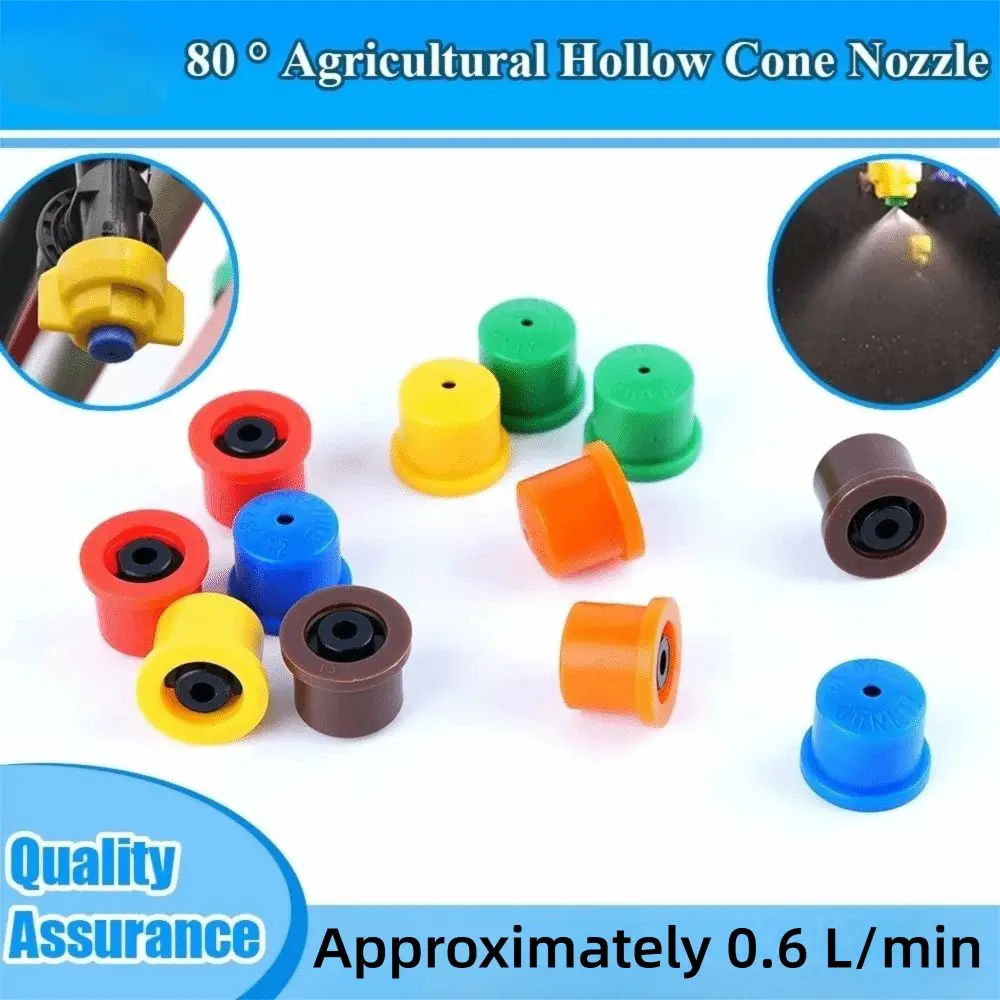 80 Degree Agricultural Sprayer Nozzle Anti-Drip Design High Pressure High Pressure Nozzle Sprayer Fitting Parts Car Wash