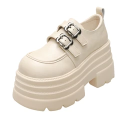 Flats Platform Loafers Shoes Women Spring New Casual Shoes 2024 Designer Fashion Brand Dress Walking Zapatos Female Pu Leather