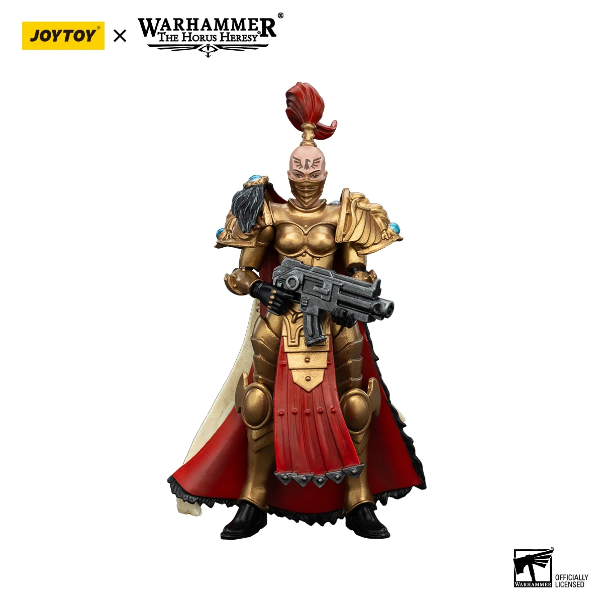 Joytoy warhammer 30k 1/18 figuras de ação irmãs do silêncio falcones brancos vigilador quadro 3 peças anime modelo militar