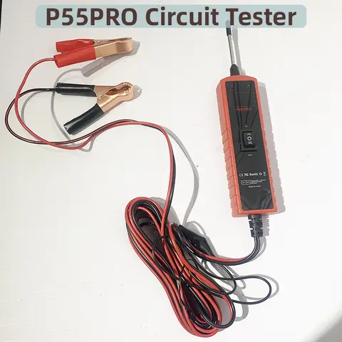 6-30V Car Circuit Tester P55PRO Electric Circuit Probe Tester Vehicle Diagnostic Positive And Negativepole Voltage Detection