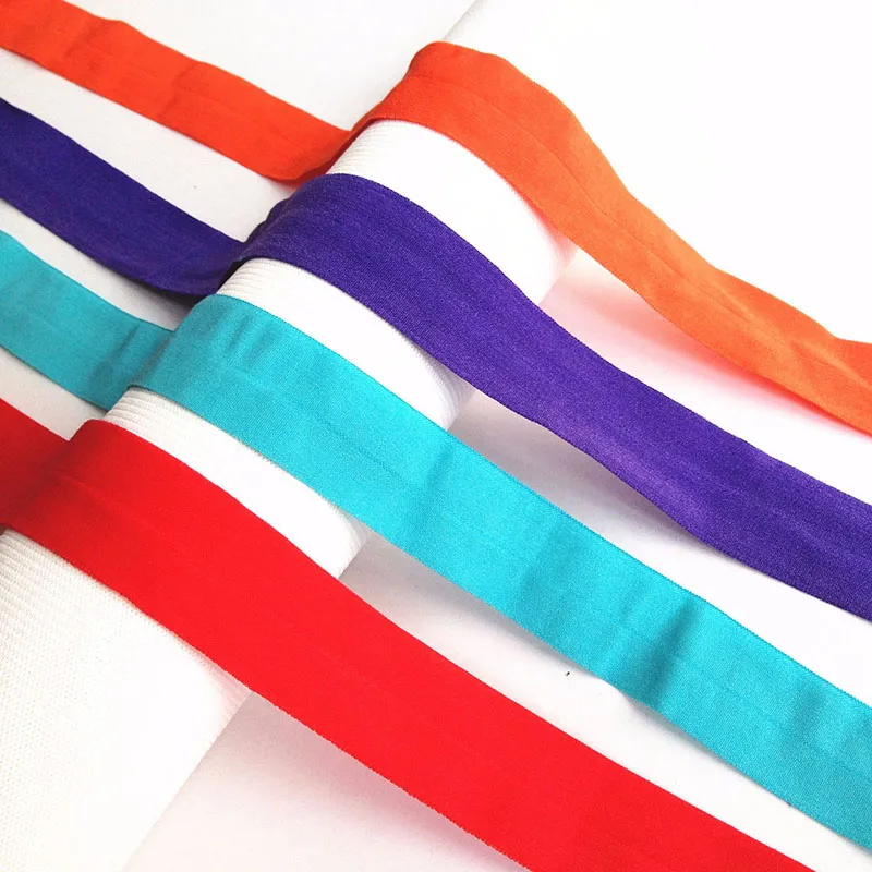 20mm Elastic Ribbon Multicolor Fold Over Spandex Elastic Band For Pants Underwear Sewing Lace Trim Waist Band Garment Accessory