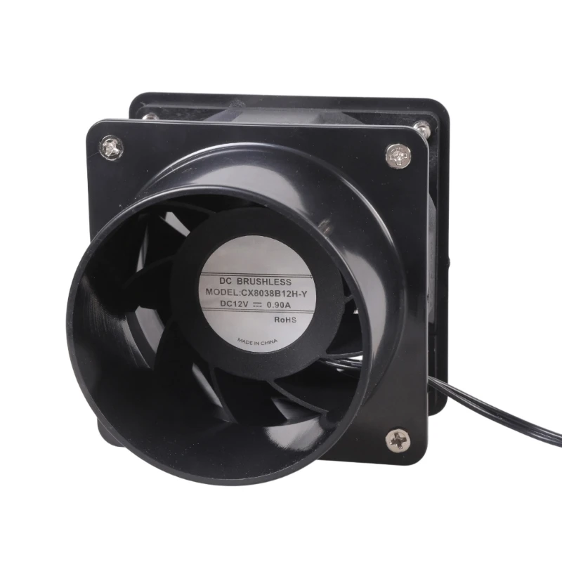 

Energy Efficient 72mm 12V Fume Extractor Wall Mountable Exhaust Fan Double Ball Duct Fan 6300RPM Speed M4YD