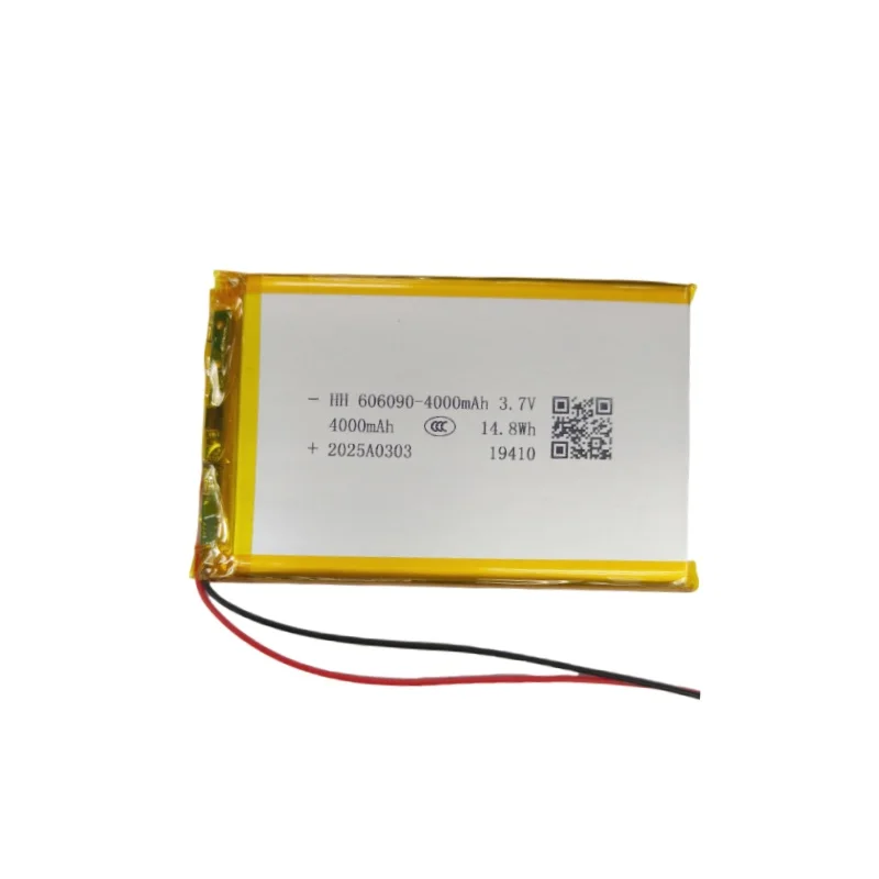 606090 Li-Polymer 3.7V 4000mAh 14.8Wh Li LiPo Battery JST-PH 2.0mm 2Pin Connector for GPS Bluetooth Speaker Power Bank Tablet PC