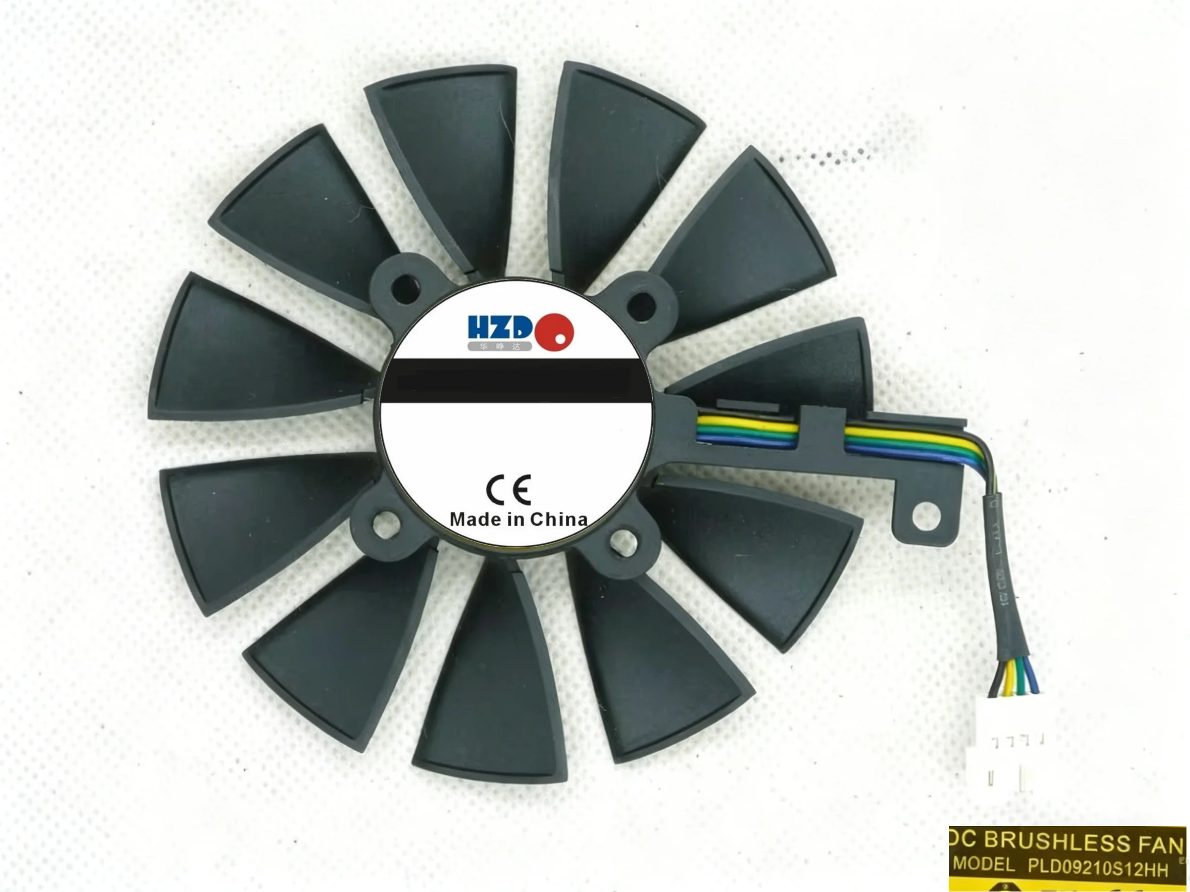 Original HZDO Graphics Cards Cooling Fan STRIX-RX480-O8G-GAMING GTX1060 GTX1070 PLD09210S12M PLD09210S12HH