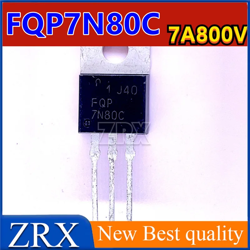 5Pcs/Lot FQP7N80C brand new imported spot TO-220 7A 800V In Stock