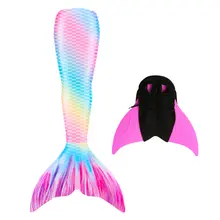 Mermaid Tails with Pink and Black Monofin #3
