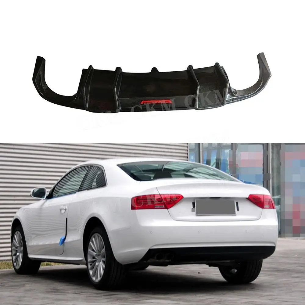 

Carbon Fiber Rear Bumper Diffuser Lip for Audi A5 Standard 2012 2013 2014 2015 2016 Car Body Kit Lip Diffuser Accessories