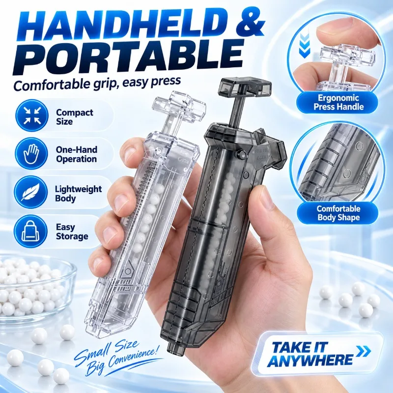 6MM Caliber Handheld Press Loading Tool Toy Model Gear All Weather Four Season Outdoor Play