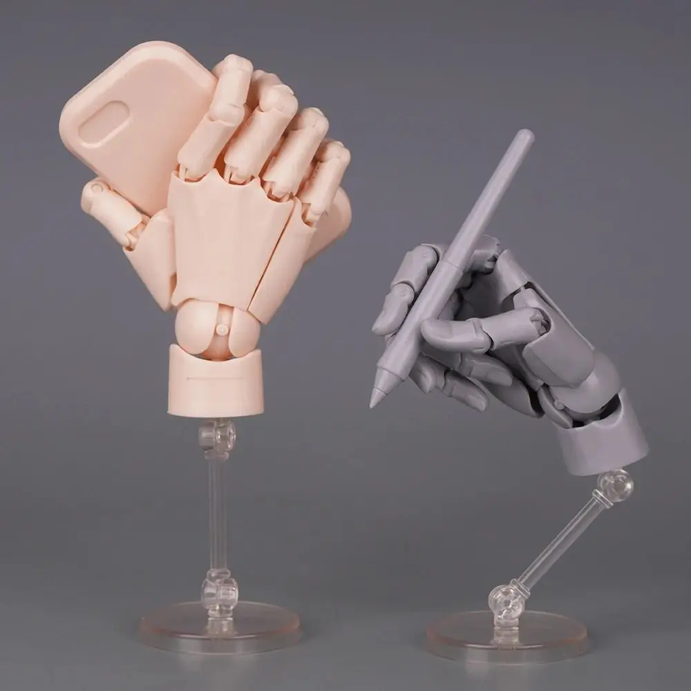 แบบจำลองข้อมือพลาสติกขยับได้ แบบจำลองมือขวาชีวภาพ หุ่นมือจำลองสำหรับการแสดงเคลื่อนไหว ของสะสมมือแบบอนิเมะ