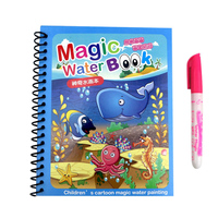 Hot Sale Reusable Magic Water Drawing Coloring Book Kids Sensory Early Education For Children Birthday Gift Montessori Toys