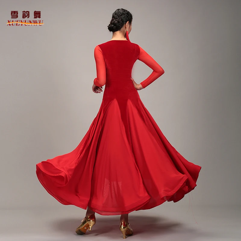 2025 Woman New Modern Dance Dress Competition Dress Waltz Performance Ballroom Dance Performance Clothes 008