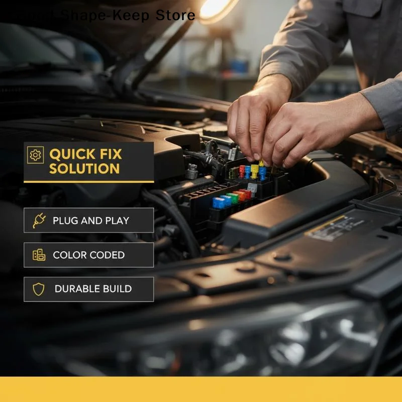 dailyAuto Insurance Fuse Kit Combination with Car Amplifier Vane Fuses and Clips for Enhanced In Vehicle Audio Safety