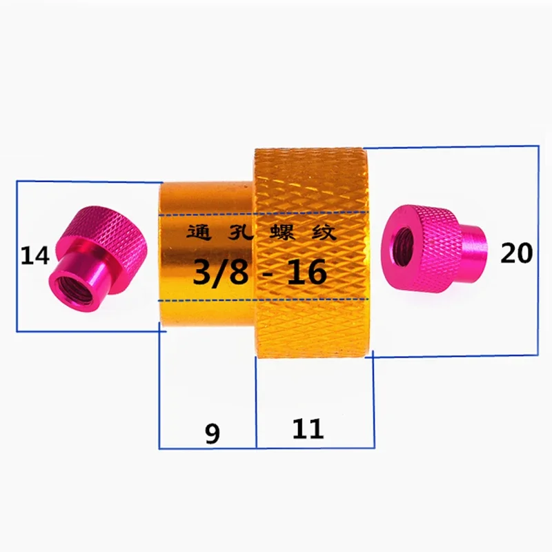 Colored Nuts UNC 1/4-20 3/8-16 Aluminium Alloy Blind Hole Knurled Thumb Nuts Hand Grip Knob Nut