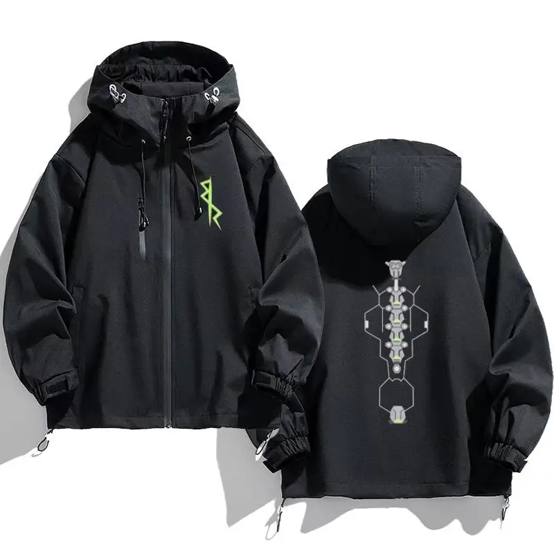 

Мужская осенне-зимняя куртка с капюшоном, ветрозащитная, с длинными рукавами, на молнии, повседневная, свободного кроя, молодежная, модная