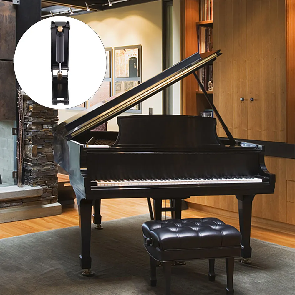 

2Pcs Piano Slow Fall Device Exquisite Workmanship Metal ABS Rubber Quiet Closure Cover Decelerator Piano Bumper Anti Pinch