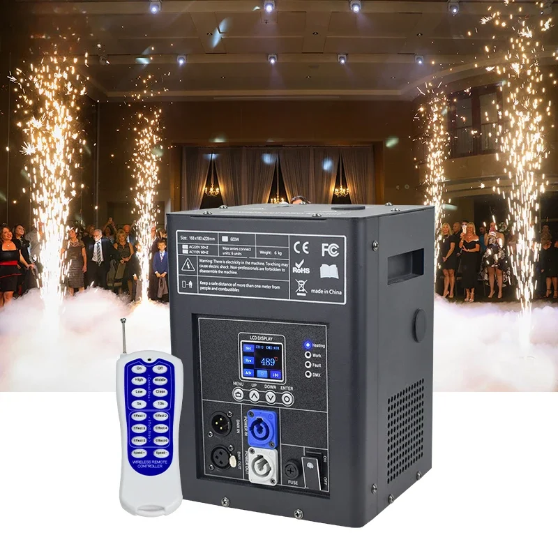 Wedding Electric Cool Sparkler Fireworks Machine 750W Small Cold Spark Machine For DJ Stage