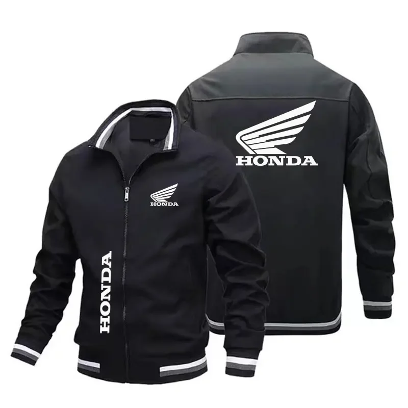 

2025 Honda Men's motorcycle jacket spring summer outdoor leisure fashion sports coat ultra-thin zipper sun protection clothing