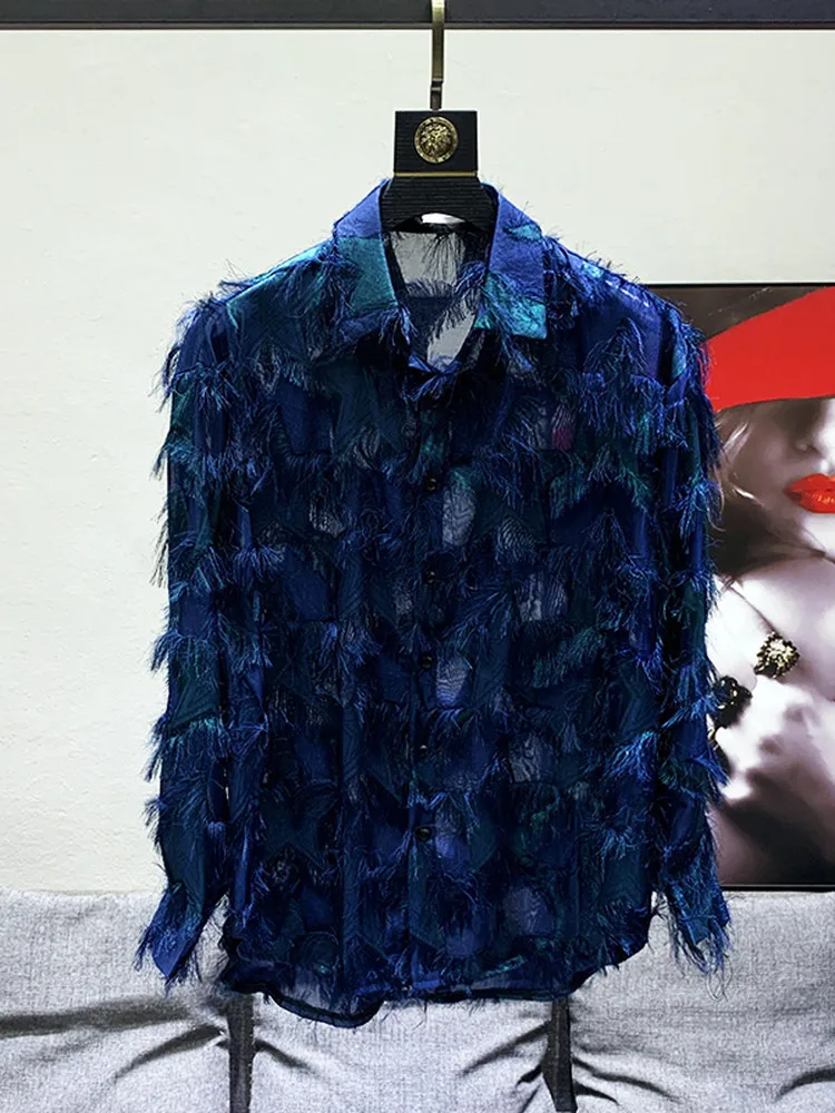 

Мужские длинные све с кисточками, весна-лето, свободные повседневные тонкие брюки-стойки, молодежные модные индивидуальные повседневные рукава