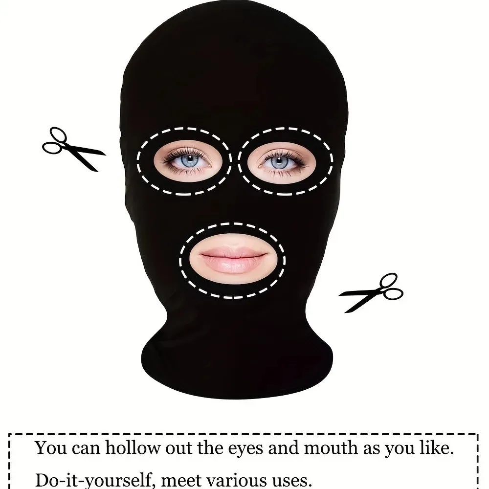 Capucha Cosplay disfraces de Halloween máscara completa de LICRA accesorios de Festival de fantasmas para adultos fiesta carnaval accesorios de decoración