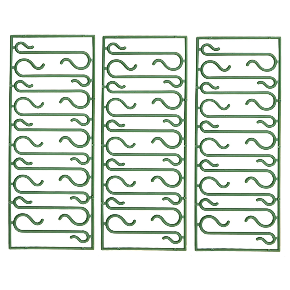 

500 Pcs Plastic Hooks Christmas Hangers Green Color Holiday Decorations Ornament Hooks For Home Garden EcoFriendly
