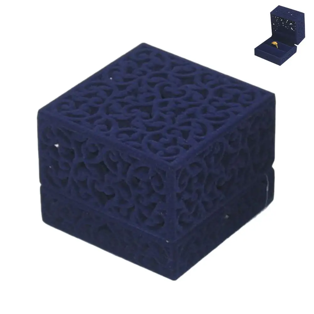 

Velvet Jewelry Box Soft Padded Container Necklace Earrings Travel Ring Box Wedding Engagement Gift Storage Display Case