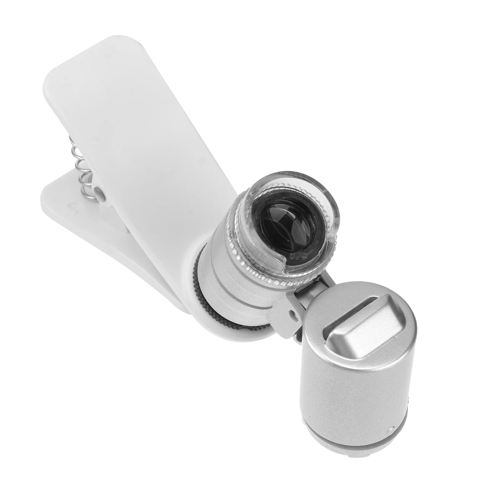 

60X Microscope for Phones Bright LED 2 White 1 Zoom Microscope Micro Lens Jewelry Coin Examination Tool