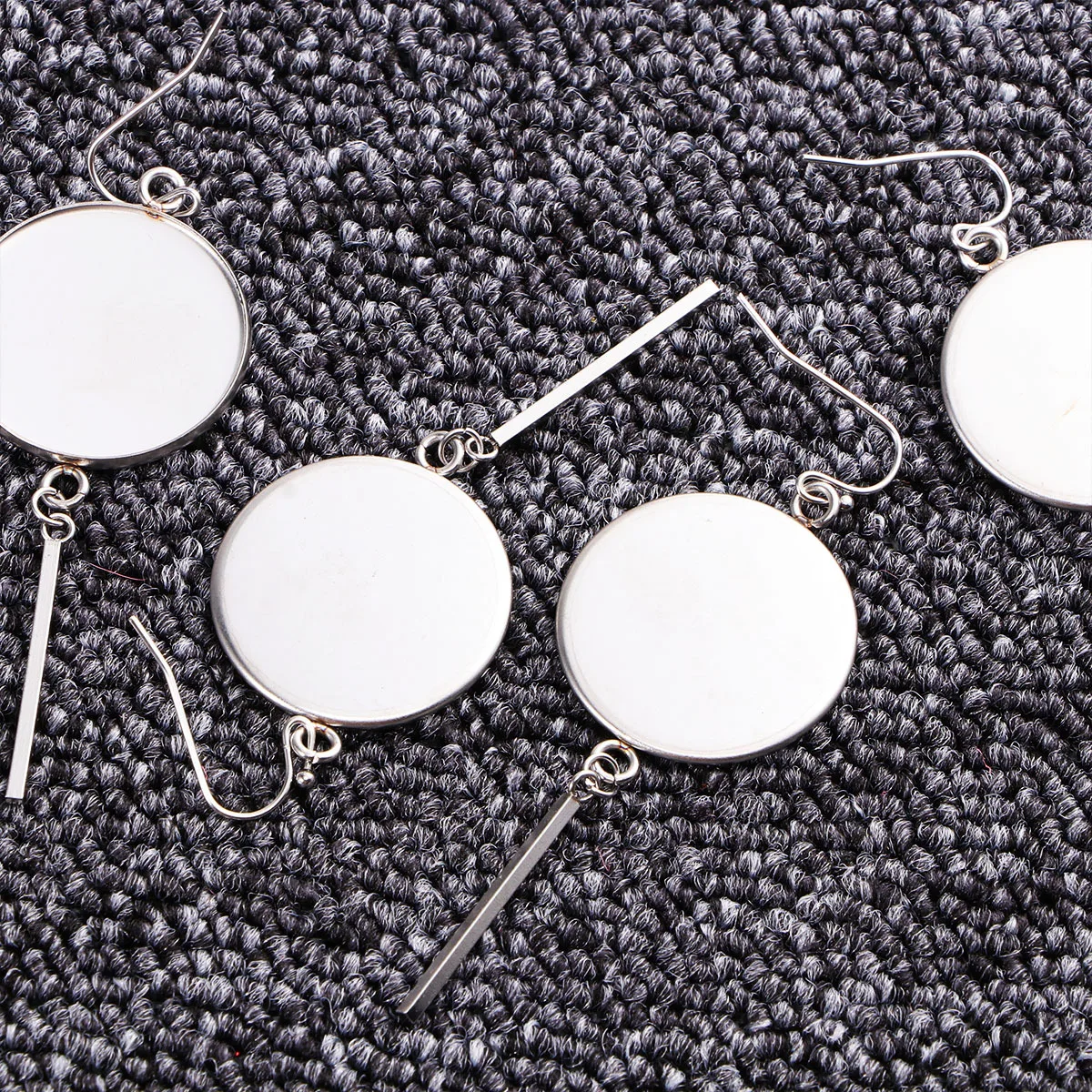 

20Pcs Ear Ring Base Stainless Steel Round DIY Earring Setting Tray Jewelry Making Silver 25mm Stainless Steel Earring Bezel