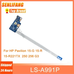 케이블 LS-A991P 포함 전원 버튼, HP 파빌리온 15-G 15-R 15-R221TX 250 256 G3 용, 749650-001, 신제품