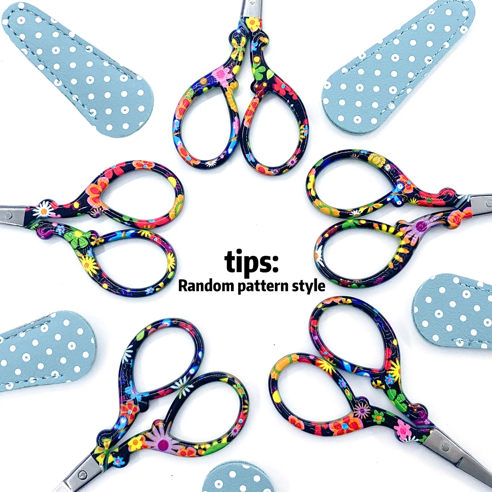 3.58inch Embroidery Scissors Stainless Steel Stork Scissors For Sewing Craft Art Work & Everyday Use Contains Protective Cover