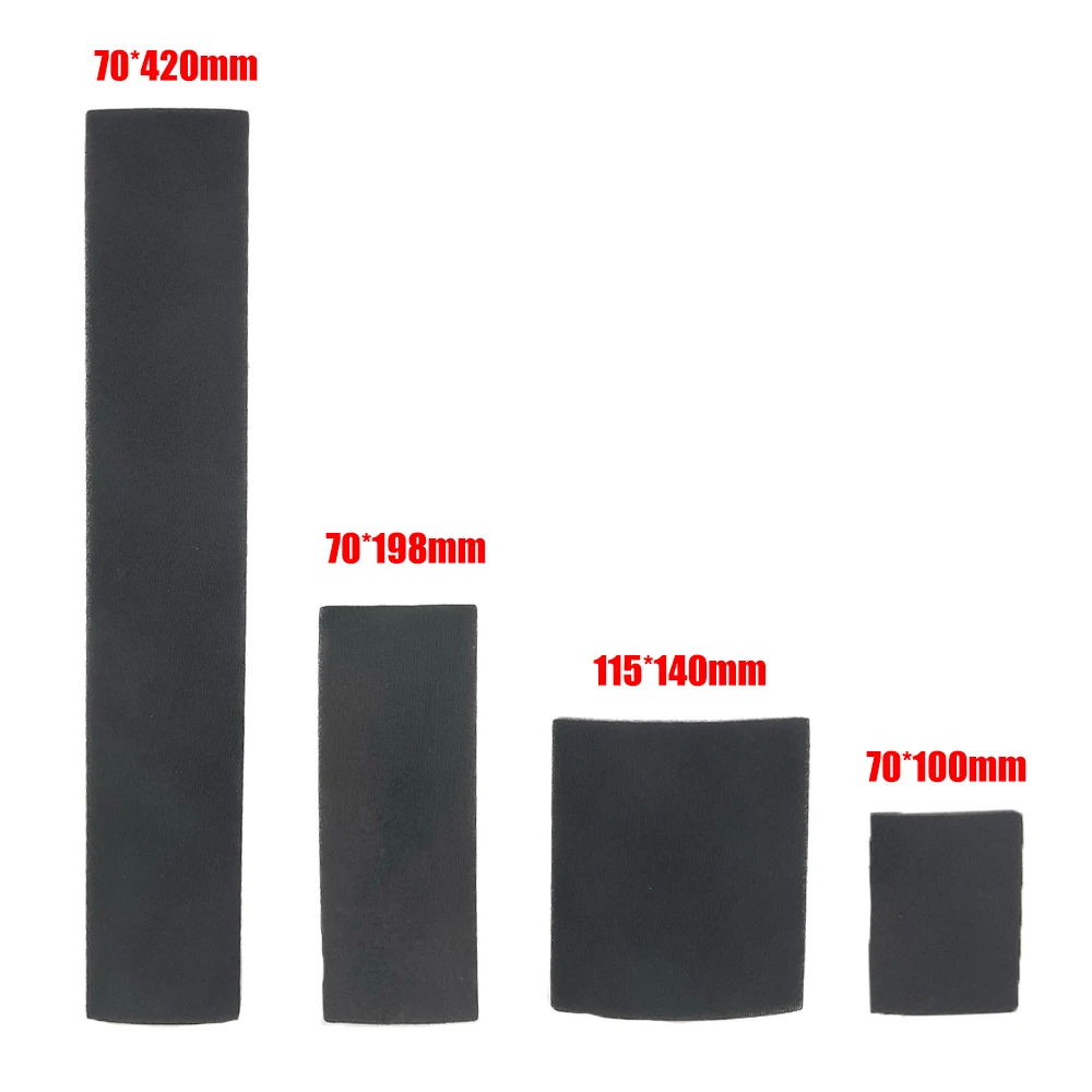 5/10 Pcs 70*420/198/100mm 115*140mm Sponge Sanding Disc Hook Loop Square Sandpaper 1000 Grit for Grinding