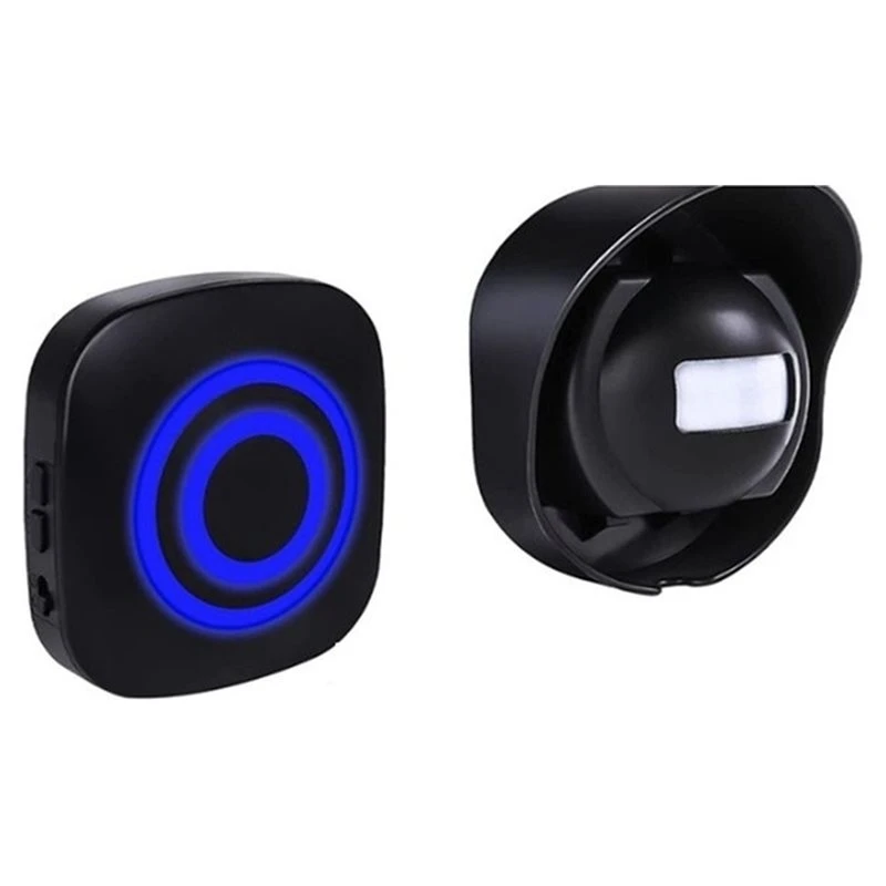 T21C Wireless Doorbell PIR Store Shop Welcome Motion Sensor UK Plug