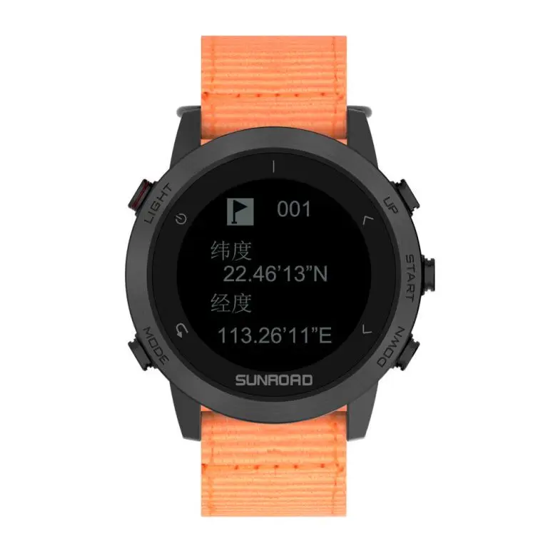 SUNROAD-reloj Digital deportivo FR935 para Android, dispositivo con GPS y brújula, 5ATM, Monitor de ritmo cardíaco y esnórquel, descarga de