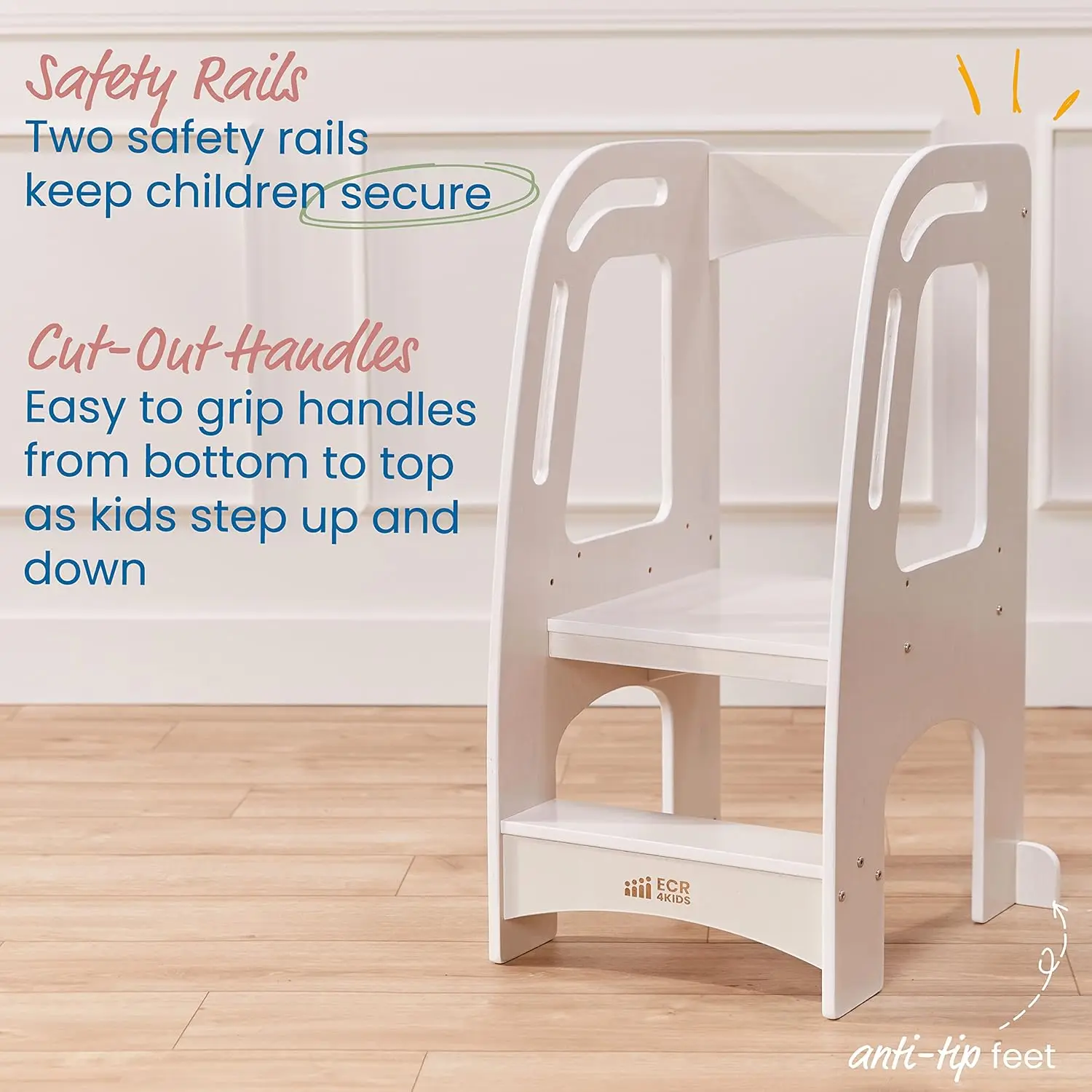 Помощник кухонной башни, табурет-ступенька, белая стирка