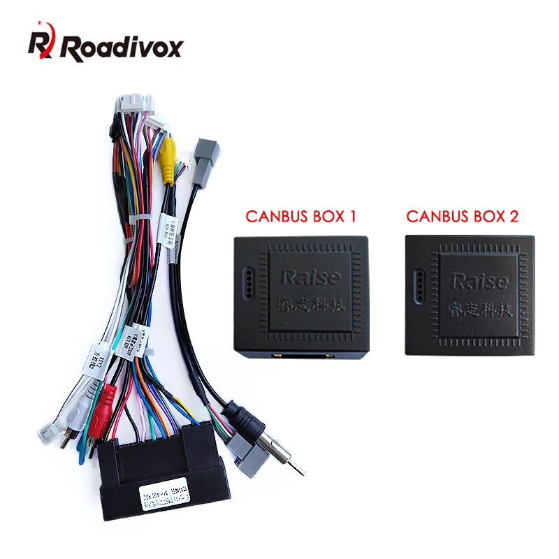 Cablaggio Audio per auto a 16pin con scatola Canbus per adattatore per cavo di installazione Stereo ad alta configurazione HYUNDAI IX45