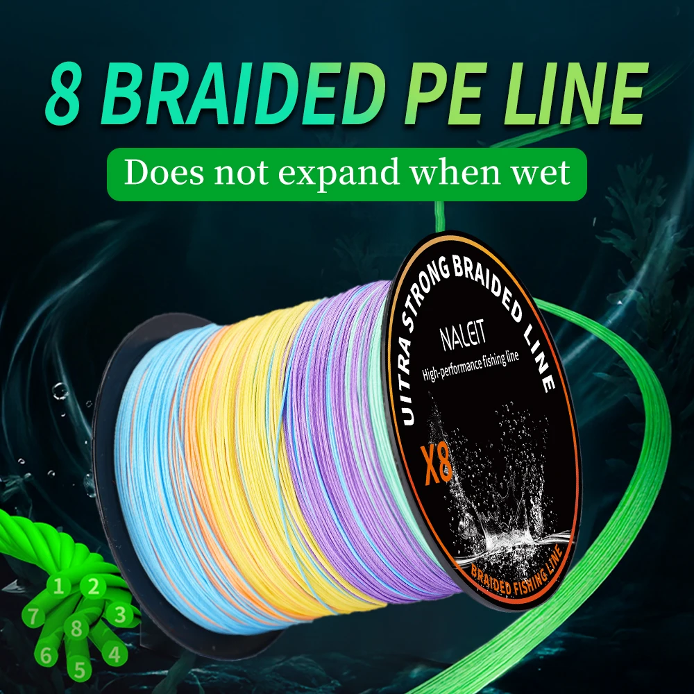 Línea de Pesca Trenzada de Seda Japonesa de 8 Hilos, 300M PE, Alta Resistencia a la Tensión, Resistente al Desgaste, Baja Elasticidad, Suave para Lanzamientos Largos
