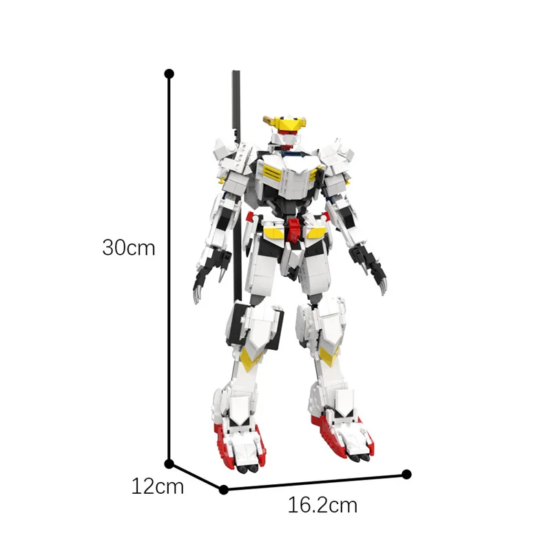 MOC Anime Mecha Robot Barbatos 4th Form Building Block Kit Battles Figure Mechanical Warrior Bricks Model DIY Kid Brain Toy Gift