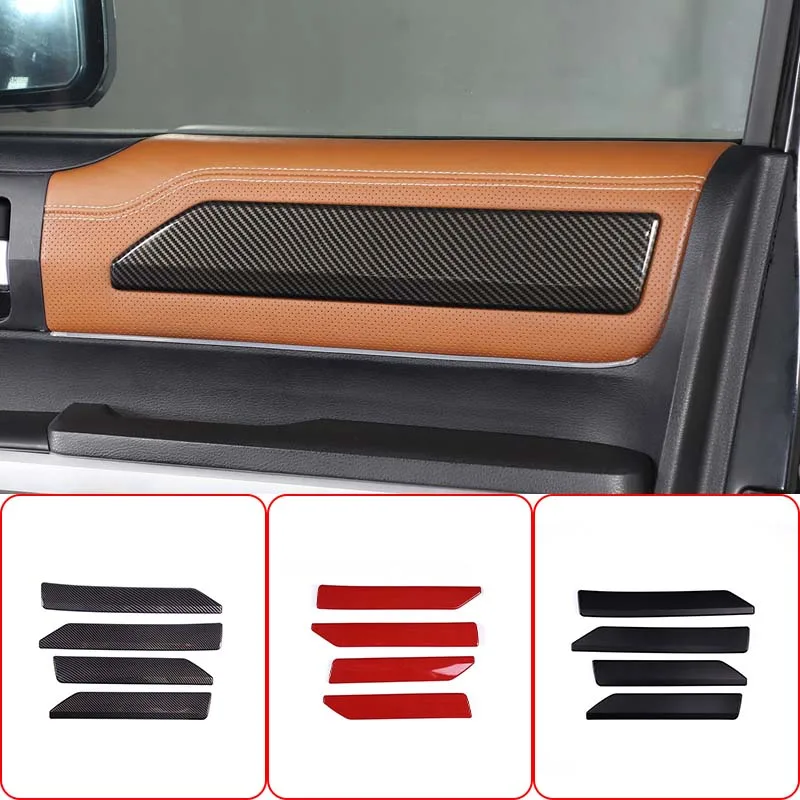 

For Toyota Tundra 2015-2021 ABS carbon fiber car styling interior door panel trim sticker car Interior modification accessories