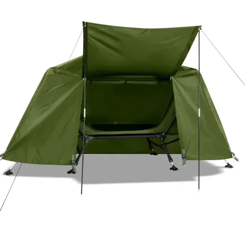 Portable Cot Tent Pop Up Multi Function 1-2 Persons Folding Sleeping Tent Waterproof Camping Outdoor Tent Cot With Bed