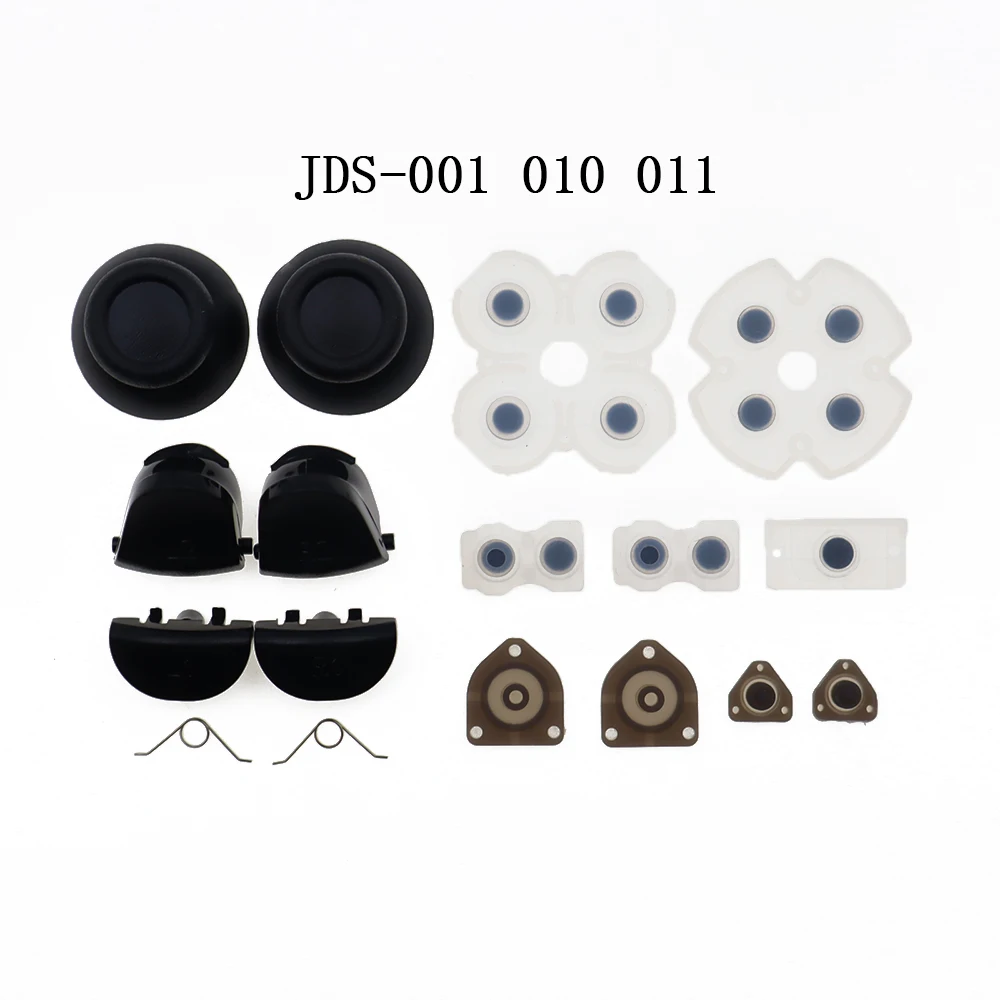 For PS4 JDM-001/010/011/040 Controller L1 R1 L2 R2 Trigger Buttons 3D Analog Stick + Conductive Rubber Button Screwdriver Kit
