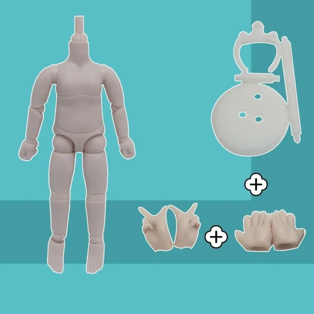 

Girls Gift Multi Joint Ob11 Dress Up White Skin Ymy Body No Makeup Movable Model Body Gsc Head