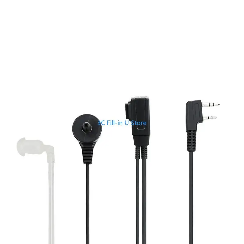 G8ta Walkie Talkies Ohrhörer mit Mikrofon 2 Pin Akustiktube Forkenwood Tyt UV-5R