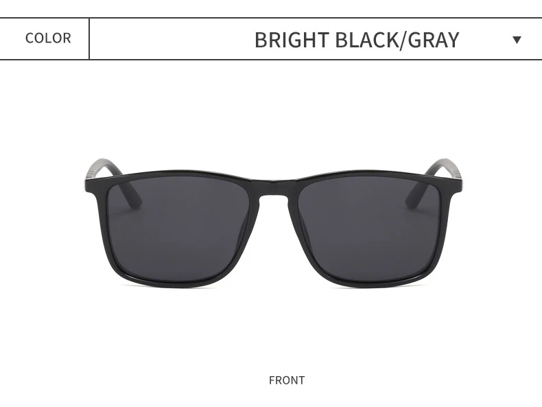 Neue klassische Mode-Polarisations-Sonnenbrille für Herren und Damen, quadratisch, großer Rahmen, zum Fahren, Angeln – Detail 6